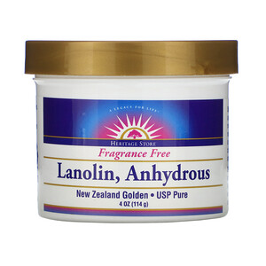 Хэритадж Продактс, Lanolin, Anhydrous, 4 oz (114 g) отзывы