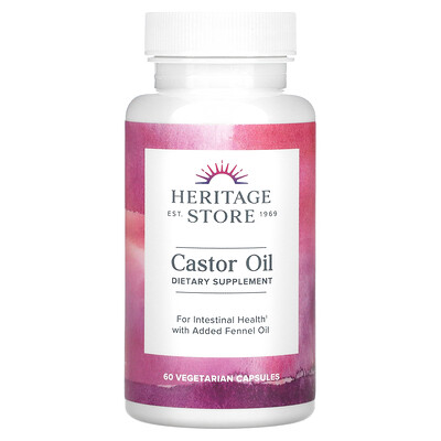 

Heritage Store Castor Oil 60 Vegetarian Capsules