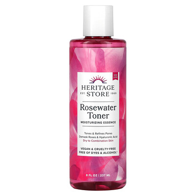 

Heritage Store Rosewater Toner 8 fl oz (237 ml)