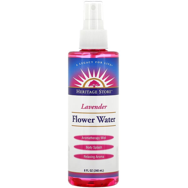Heritage Store, Flower Water, Lavender, 8 fl oz (240 ml)