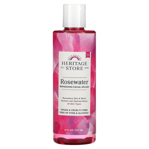Heritage Store, Rosewater, Refreshing Facial Spray, 8 fl oz (237 ml)
