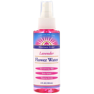 Хэритадж Продактс, Flower Water, Lavender, 4 oz (120 ml) отзывы покупателей