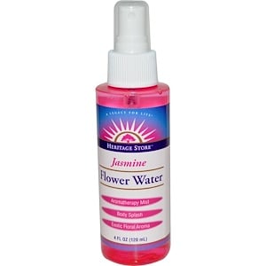 Отзывы о Хэритадж Продактс, Flower Water, Jasmine, 4 fl oz (120 ml)