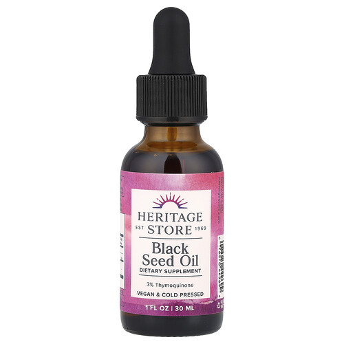 Heritage Store, Black Seed Oil, Schwarzkümmelöl, 30 ml (1 fl. oz.)