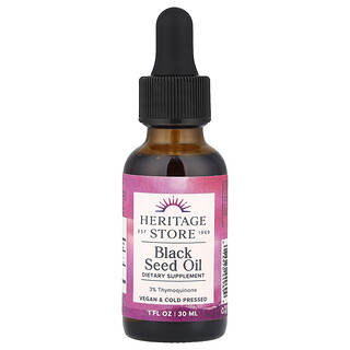 Heritage Store, Siyah Tohum Yağı, 1 fl oz (30 ml)