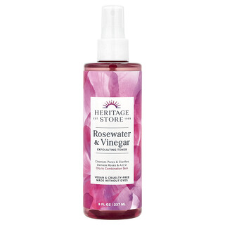 Heritage Store, Rosenwasser und Essig, Peeling-Toner, 237 ml (8 fl. oz.)