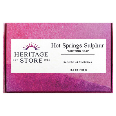 

Heritage Store Hot Springs Sulfur Handmade Soap 3.5 oz (100 g)