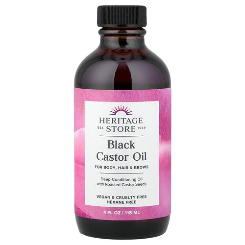 Heritage Store, Jamaican Black Castor Oil, jamaikanisches schwarzes Rizinusöl, 118 ml (4 fl. oz.)