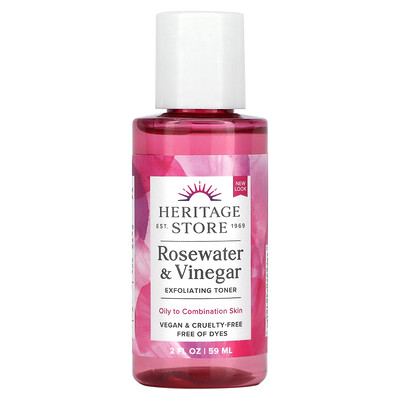 

Heritage Store Exfoliating Toner Rosewater Vinegar 2 fl oz (59 ml)