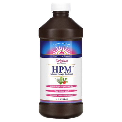 Heritage Store HPM ополаскиватель для рта с перекисью водорода оригинальный 480 мл (16 жидк. унций)
Heritage Store HPM ополаскиватель для рта с перекисью водорода оригинальный 480 мл (16 жидк. унций)
