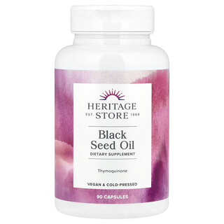 Heritage Store, Óleo de Cominho Preto, 90 Cápsulas (650 mg por Cápsula)