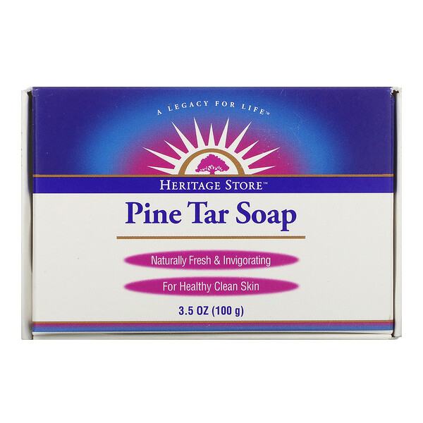Heritage Store, Pine Tar Soap, 3.5 oz (100 g)