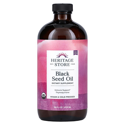 

Heritage Store, Black Seed Oil, 16 fl oz (473 ml)