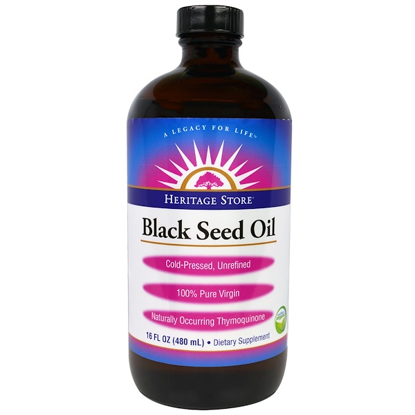 Heritage Store, Black Seed Oil, 16 fl oz (480 ml) - iHerb