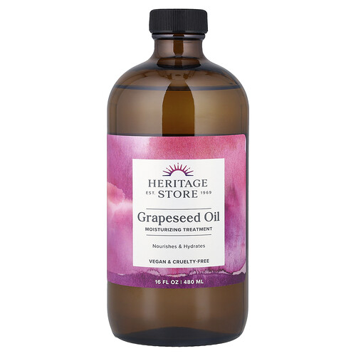 Heritage Store, Grapeseed Oil, Moisturizing Treatment, 16 fl oz (480 ml)