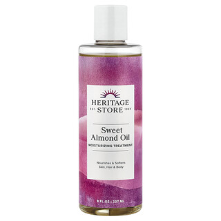 Heritage Store, Sweet Almond Oil, Moisturizing Treatment, 8 fl oz (237 ml)