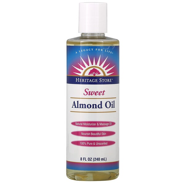Sweet Almond Oil, Unscented, 8 fl oz (240 ml)