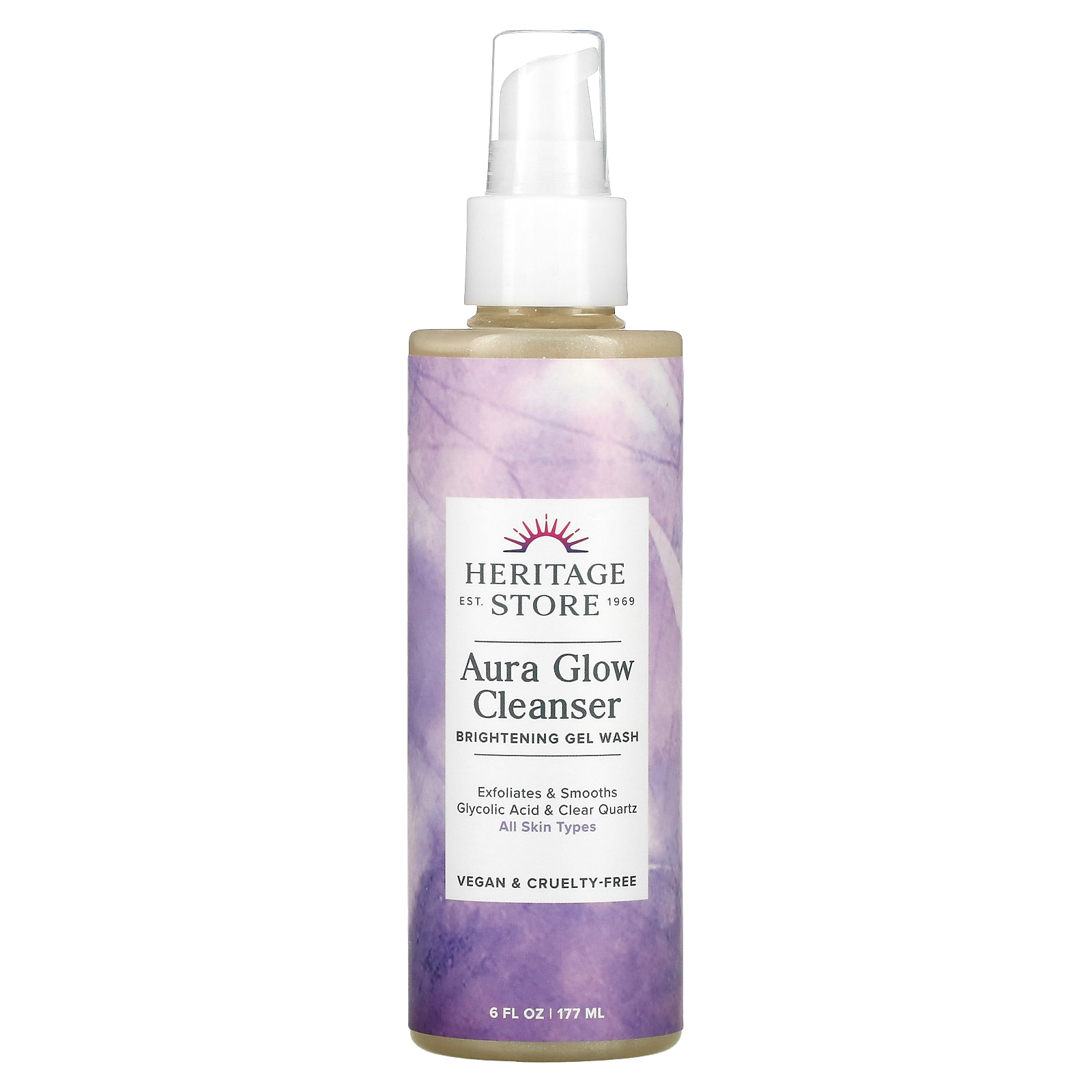Aura Gel Cleanser, Brightening Gel Wash, 6 fl oz (177 ml)