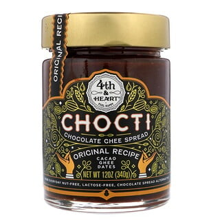 4th & Heart, Chocti, шоколадный спред гхи, оригинальный рецепт, 340 г (12 унций)