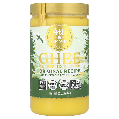 4th & Heart, Ghee Clarified Butter, Original Recipe, 32 oz (907 g)