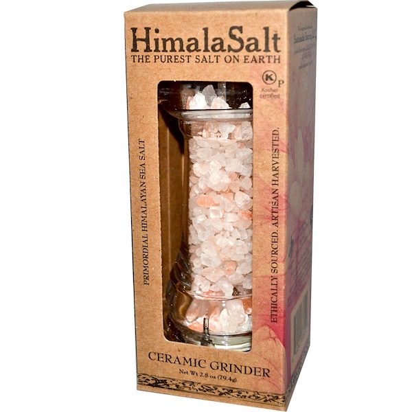 HimalaSalt, Ceramic Grinder, Primordial Himalayan Sea Salt, 2.8 oz (79.4 g) (Discontinued Item) 