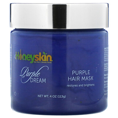 Honeyskin Purple Dream, фиолетовая маска для волос, 113 г (4 унции)