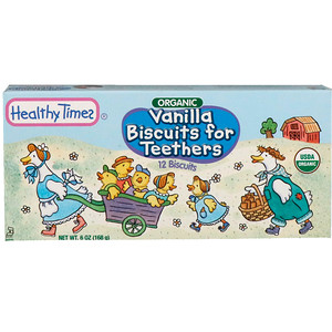 Отзывы о Хэлси Таймс, Organic, Vanilla Biscuits for Teethers, 12 Biscuits, 6 oz (168 g)