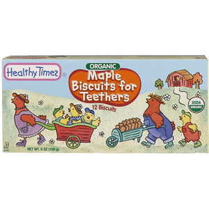 Отзывы о Хэлси Таймс, Organic Biscuits for Teethers, Maple, 12 Biscuits, 6 oz (168 g)