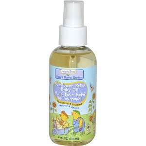 Отзывы о Хэлси Таймс, Baby's Herbal Garden, Baby Oil, Sunflower Petal, 4 fl oz (118 ml)