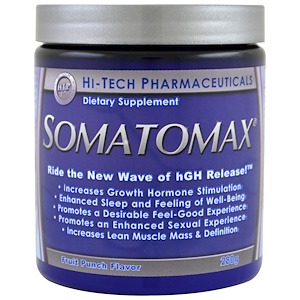 Hi Tech Pharmaceuticals, Somatomax, выброс hGH, со вкусом фруктов, 280 г