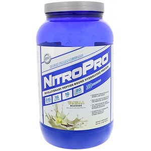 Hi Tech Pharmaceuticals, NitroPro, Гидролизованный протеин, Ванильный коктейль, 2 фунта (907 г)