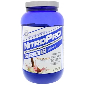 Hi Tech Pharmaceuticals, NitroPro, Hydrolyzed Protein, Neapolitan Ice Cream, 2 lbs (907 g)