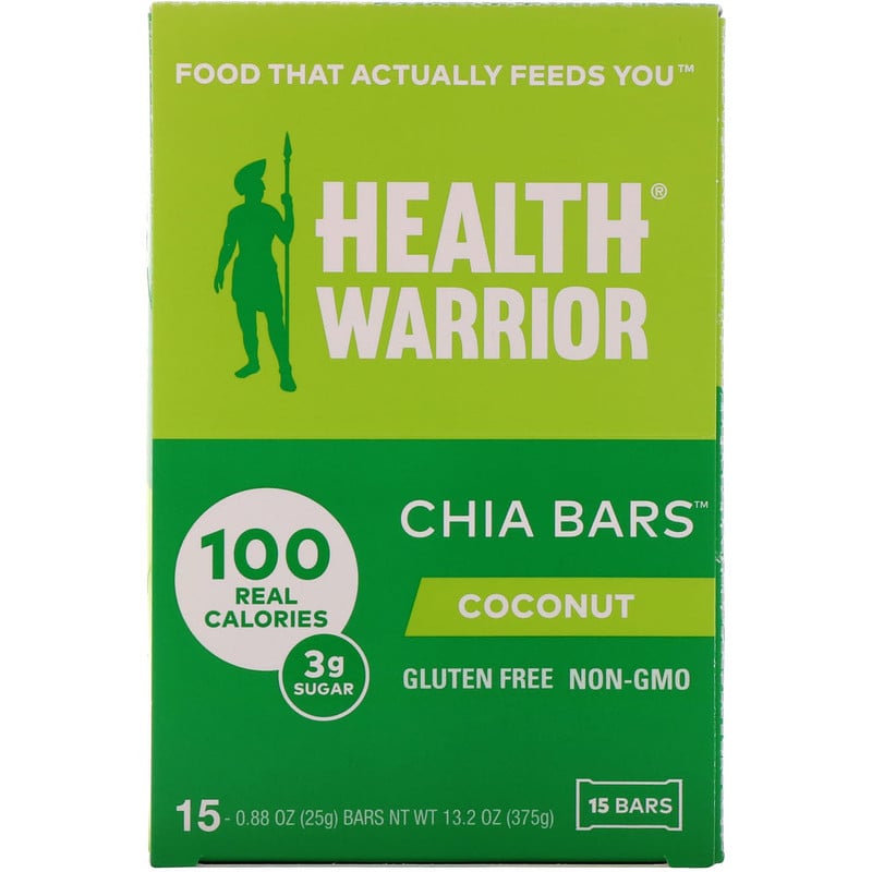 Health Warrior, Chia Bars, Coconut, 15 Bars, 13.2 oz (375 g) - iHerb