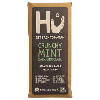 Hu, Crunchy Mint Dark Chocolate, 2.1 oz (60 g)