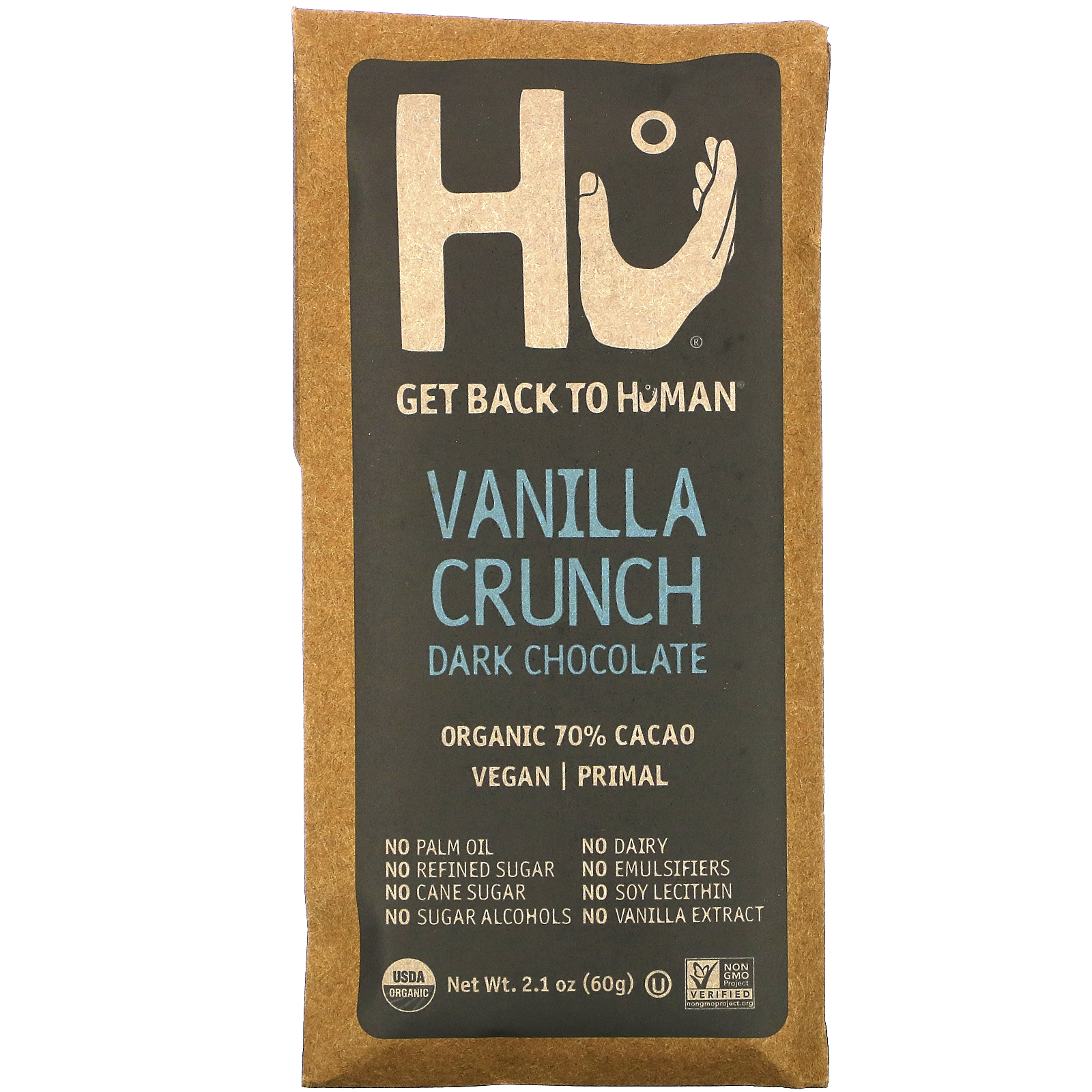 Hu Dark Chocolate Vanilla Crunch 60 oz g お気に入りの 2.1 【中古】