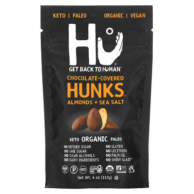 

Hu Chocolate Covered Hunks Almonds + Sea Salt 4 oz (113 g)