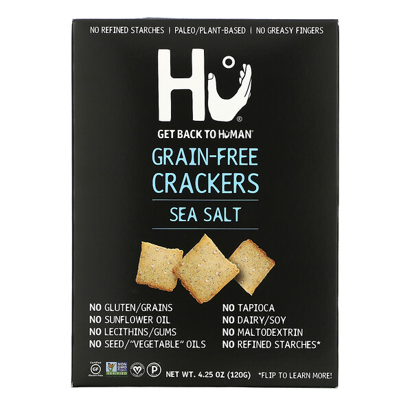 Grain-Free Crackers, Sea Salt, 4.25 oz (120 g)