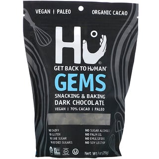 Hu, Gems 零食烘焙黑巧克力，9 盎司（255 克）