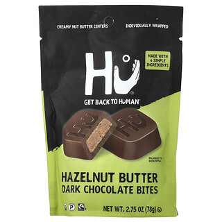 Hu, Dark Chocolate Bites, Hazelnut Butter, 2.75 oz (78 g)