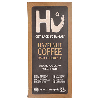 Hu, Hazelnut Coffee Dark Chocolate, 2.1 oz (60 g)
