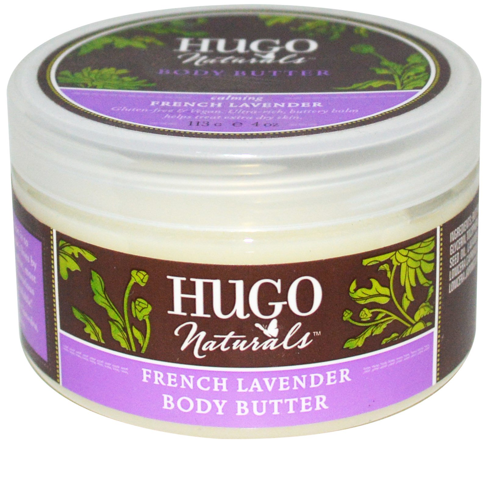 Hugo Naturals, Body Butter, French Lavender, 4 oz (113 g) iHerb