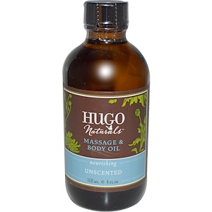 Отзывы о Хьюго Нэчуралс, Massage & Body Oil, Unscented, 4 fl oz (118 ml)