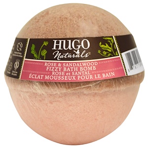Отзывы о Хьюго Нэчуралс, Fizzy Bath Bomb, Rose & Sandalwood, 6 oz (170 g)