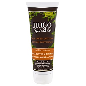 Hugo Naturals, Лосьон для всего тела, масло ши и овсяные хлопья, 8 жидк. унц. (236 мл)