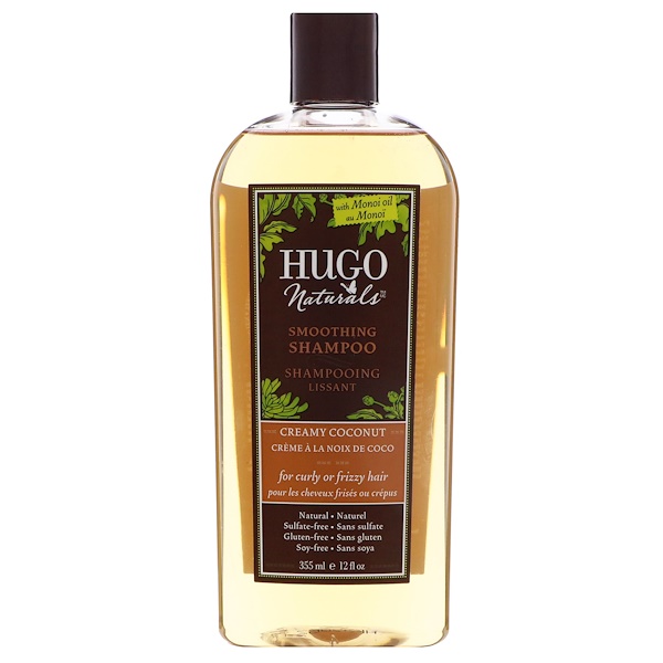 Hugo Naturals, Smoothing Shampoo, Creamy Coconut, 12 fl oz (355 ml) iHerb