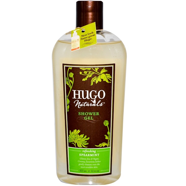 Hugo Naturals, Shower Gel, Spearmint, 12 fl oz (355 ml) (Discontinued Item) 