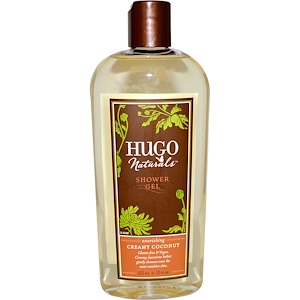 Hugo Naturals, Гель для душа, кремовый кокос, 355 мл (12 жидких унций)