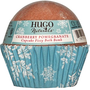 Отзывы о Хьюго Нэчуралс, Cupcake Fizzy Bath Ball, Cranberry Pomegranate, 6 oz (170 g)