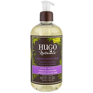 Hugo Naturals, Жидкое мыло для рук, успокаивающее, французская лаванда, 355 мл (12 жидких унций)