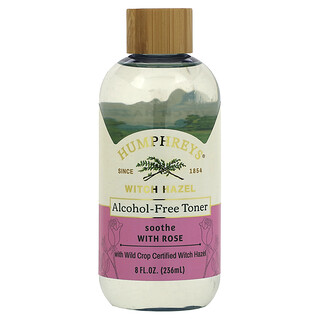 Humphreys, Witch Hazel, Alcohol Free Toner with Rose, 8 fl oz (236 ml)